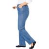 Woman Within Plus Size Perfect All-Cotton Back-Elastic Denim Jeans(Gunmetal)