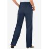 Woman Within Plus Size Perfect All-Cotton Back-Elastic Denim Jeans(Navy)