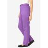 Woman Within Plus Size Perfect All-Cotton Back-Elastic Denim Jeans(Pretty Violet)