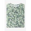 Woman Within Plus Size Perfect Printed Short-Sleeve Crewneck Tee(White Swirl Ditsy)