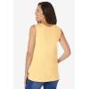 Woman Within Plus Size Perfect Scoopneck Tank (Petite Available)(Banana)