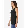 Woman Within Plus Size Perfect Scoopneck Tank (Petite Available)(Black)