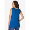 Woman Within Plus Size Perfect Scoopneck Tank (Petite Available)(Bright Cobalt)