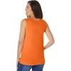 Woman Within Plus Size Perfect Scoopneck Tank (Petite Available)(Orange Twist)