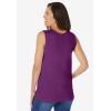 Woman Within Plus Size Perfect Scoopneck Tank (Petite Available)(Plum Purple)
