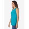 Woman Within Plus Size Perfect Scoopneck Tank (Petite Available)(Pretty Turquoise)