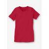 Woman Within Plus Size Perfect Short-Sleeve Crewneck Tee (Petite Available)(Pretty Jade)