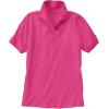 Woman Within Plus Size Perfect Short-Sleeve Polo Shirt(Black)