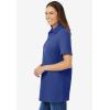 Woman Within Plus Size Perfect Short-Sleeve Polo Shirt(Ultra Blue)