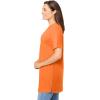 Woman Within Plus Size Perfect Short-Sleeve Shirred V-Neck Tunic(Orange Twist)