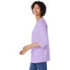 Woman Within Plus Size Perfect Three-Quarter Sleeve V-Neck Tunic(Tropical Emerald)