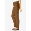 Woman Within Plus Size Pull-On Straight-Leg Gap-Free Stretch Denim Jeans(Toffee)