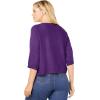 Woman Within Plus Size Rib Trim Cardigan Shrug Sweater(Sweet Coral)