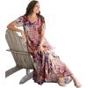 Woman Within Plus Size Short-Sleeve Crinkle Dress(French Blue Floral Animal)