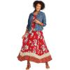 Woman Within Plus Size Short-Sleeve Crinkle Dress(French Blue Floral Animal)