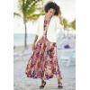 Woman Within Plus Size Short-Sleeve Crinkle Dress(Raspberry Sorbet Patched Paisley)