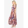Woman Within Plus Size Short-Sleeve Crinkle Dress(Sweet Coral Bloom)