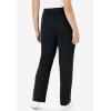 Woman Within Plus Size Sport Knit Straight-Leg Pull-On Pants(Black)