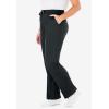 Woman Within Plus Size Sport Knit Straight-Leg Pull-On Pants(Heather Charcoal)