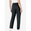 Woman Within Plus Size Sport Knit Straight-Leg Pull-On Pants(Heather Charcoal)