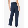 Woman Within Plus Size Sport Knit Straight-Leg Pull-On Pants(Navy)