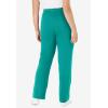 Woman Within Plus Size Sport Knit Straight-Leg Pull-On Pants(Waterfall)