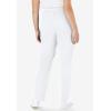 Woman Within Plus Size Sport Knit Straight-Leg Pull-On Pants(White)