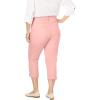 Woman Within Plus Size Stretch Denim Five-Pocket Capri Jeans(Light Wash Sanded)