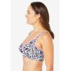 Women’s Plus Size Cotton Comfort Wireless Bra(Light Purple Gingham)