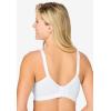 Women’s Plus Size Cotton Comfort Wireless Bra(White)