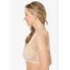 Women’s Plus Size Wireless Front-Close Cotton Comfort Bra(Heather Grey)