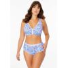 Women’s Plus Size Wireless Front-Close Cotton Comfort Bra(Heather Grey)