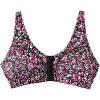 Comfort Choice Women’s Plus Size 3-Pack Front-Close Cotton Wireless Bra(Pomegranate Assorted)