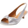 Comfortview Katelyn Slingback Low Heel Women’s Dress Shoes (Wide Widths Available)(Silver)