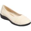 Comfortview Women’s Wide Width The Gab Flat(Bone)