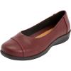 Comfortview Women’s Wide Width The Gab Flat(New Wine)
