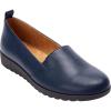 Comfortview Women’s Wide Width The June Flat(Navy)
