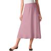 Woman Within Plus Size 7-Day Knit A-Line Skirt(Dusty Pink)