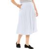 Woman Within Plus Size 7-Day Knit A-Line Skirt(White)
