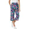 Black Multi Watercolor Tropicana