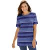 Navy Patchwork Stripe