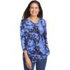 Navy Floral Tie Dye