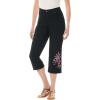 Black Bloom Embroidery