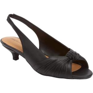 Comfortview Katelyn Slingback Low Heel Women’s Dress Shoes (Wide Widths Available)(Black)