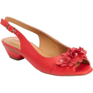 Comfortview Women’s Wide Width The Rider Slingback(Hot Red)