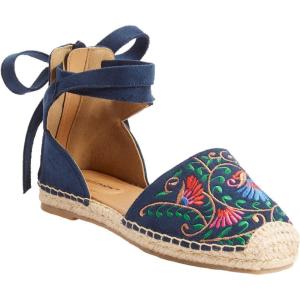 Comfortview Women’s Wide Width The Shayla Flat Espadrille(Embroidery)