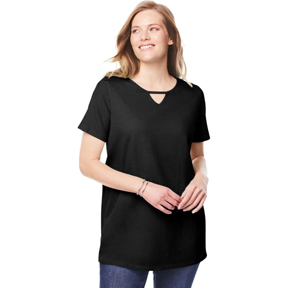 image:imageWoman Within Plus Size Easy Maxi TunicBlack