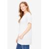 Woman Within Plus Size Americana Kangaroo Pocket Tee(White Firework Stars)