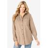 Woman Within Plus Size Corduroy Shirt(Pine)