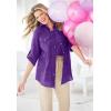 Woman Within Plus Size Cotton Gauze Bigshirt(Deep Claret)